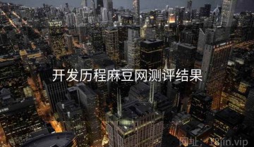开发历程麻豆网测评结果