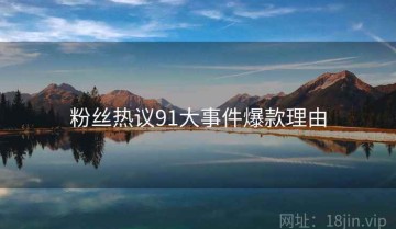 粉丝热议91大事件爆款理由