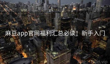 麻豆app官网福利汇总必读！新手入门