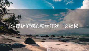 深度拆解糖心粉丝狂欢一文揭秘