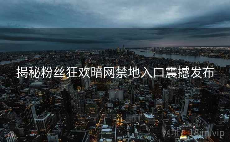 揭秘粉丝狂欢暗网禁地入口震撼发布