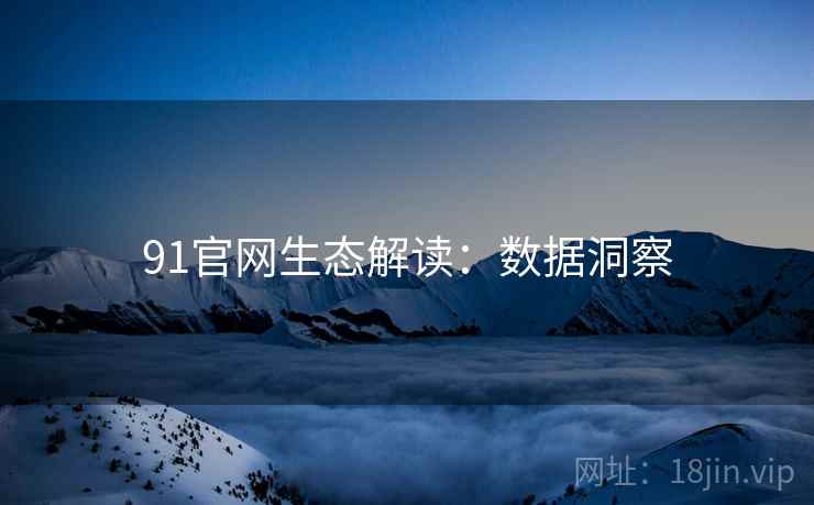 91官网生态解读：数据洞察
