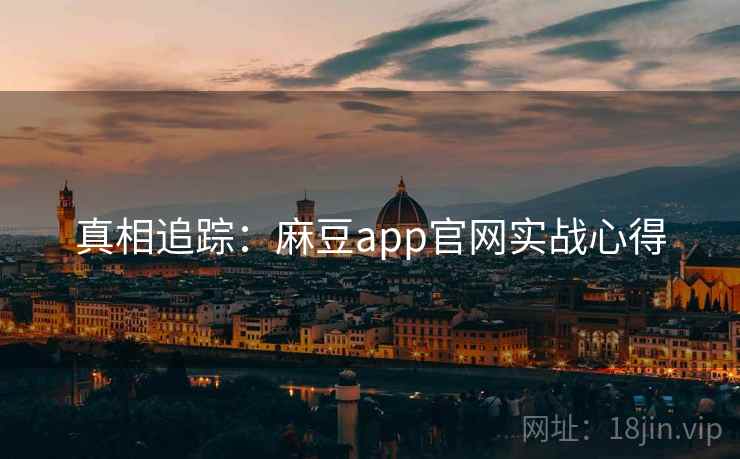 真相追踪：麻豆app官网实战心得